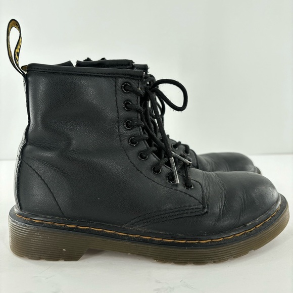 Dr. Martens 1460 J. Lace Up Side Zipper Combat Boots Size US 1 - Picture 3 of 12